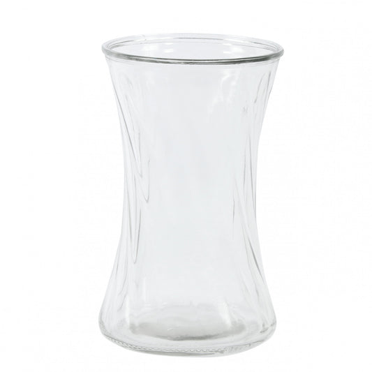 20cm Curling Wave Hand Tied Glass Vase