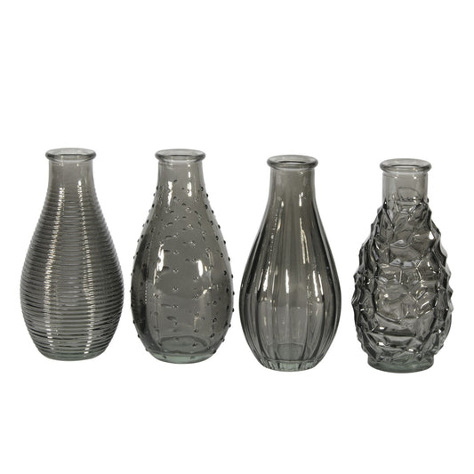 Dove Grey Vintage Bud Vase (Assorted) -14cm x 7cm