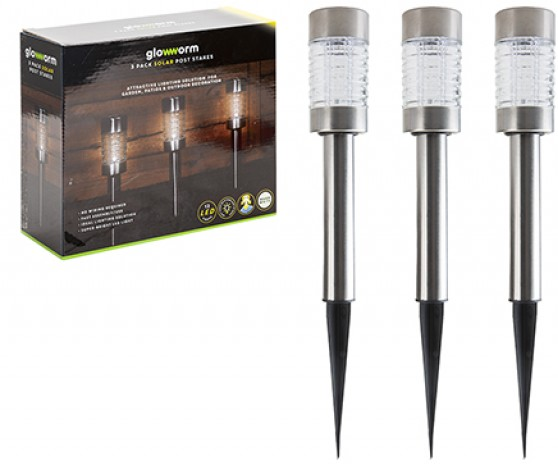 Solar Post Stakes (Pack of 3)