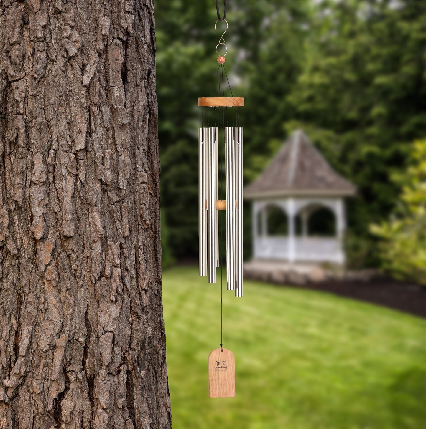 Wood and Aluminium Wind Chime (69cm)