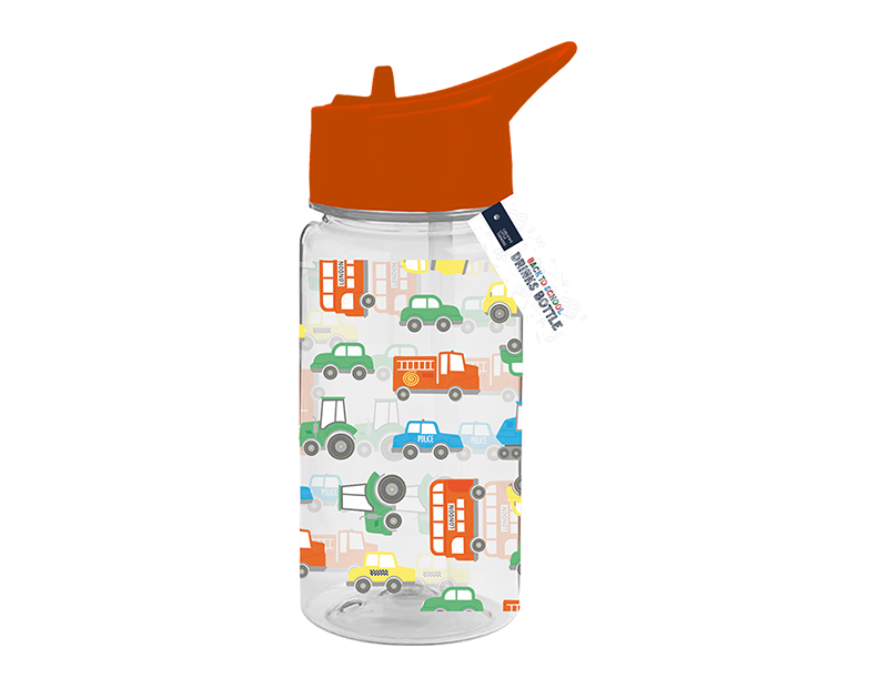 Boys Printed Bottle With Straw (400ml)