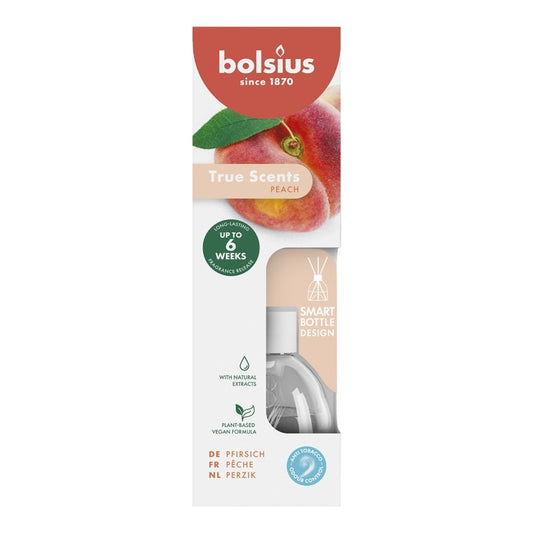 Bolsius True Scents Fragrance Diffuser - Peach (60ml)