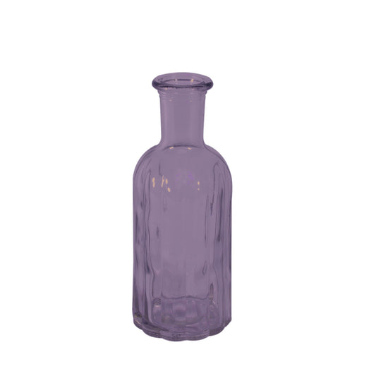 Lilac Flora Bottle Glass Vase (13.7cm)