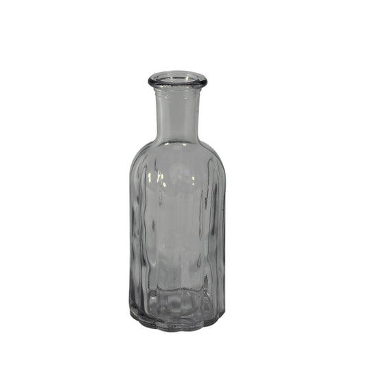 Grey Flora Bottle Glass Vase (13.7cm)