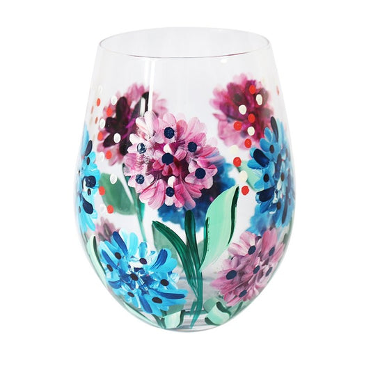 Hydrangea Stemless Glass