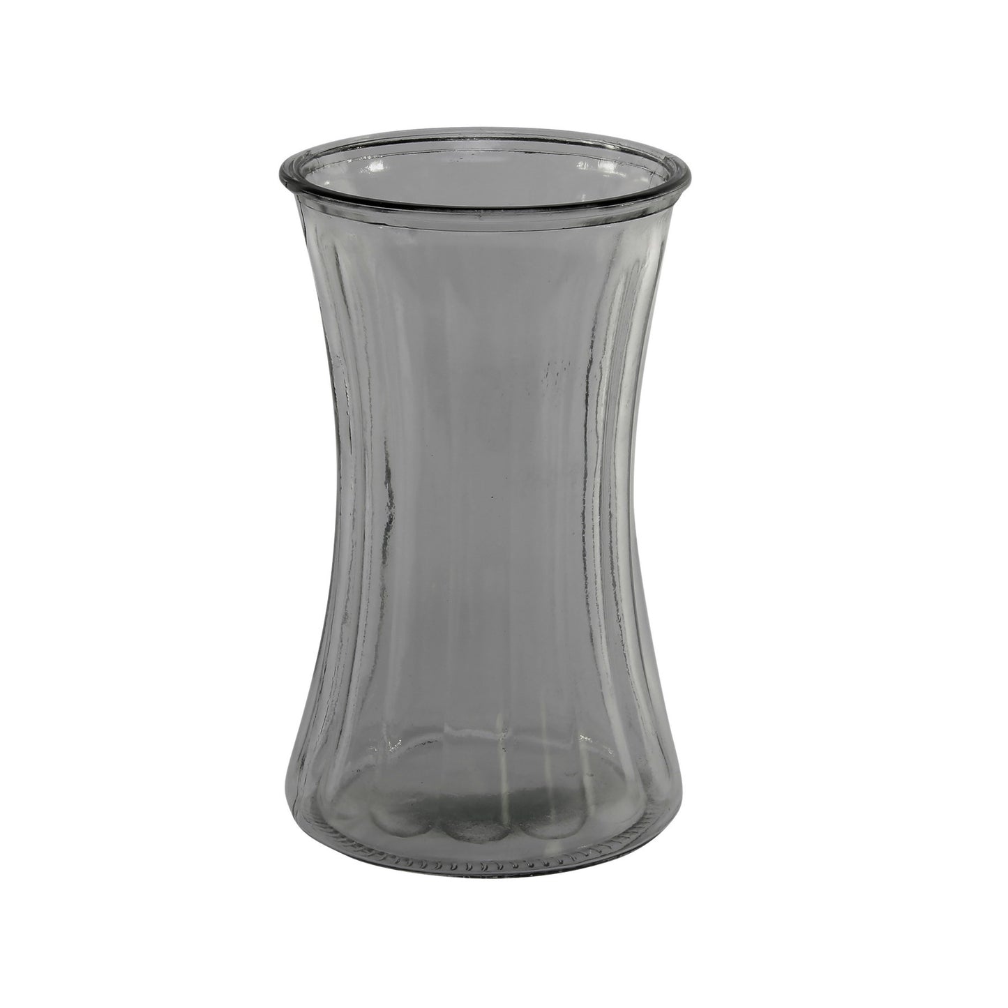 Grey Floraline Hand Tie Glass Vase