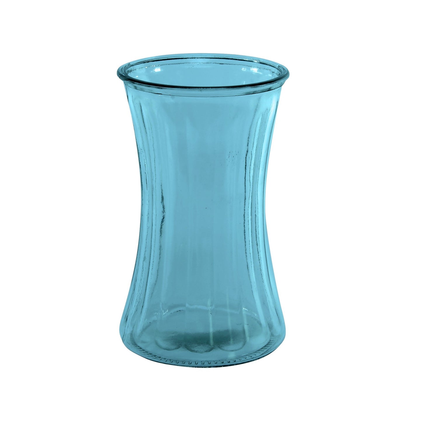 Blue Floraline Hand Tie Glass Vase