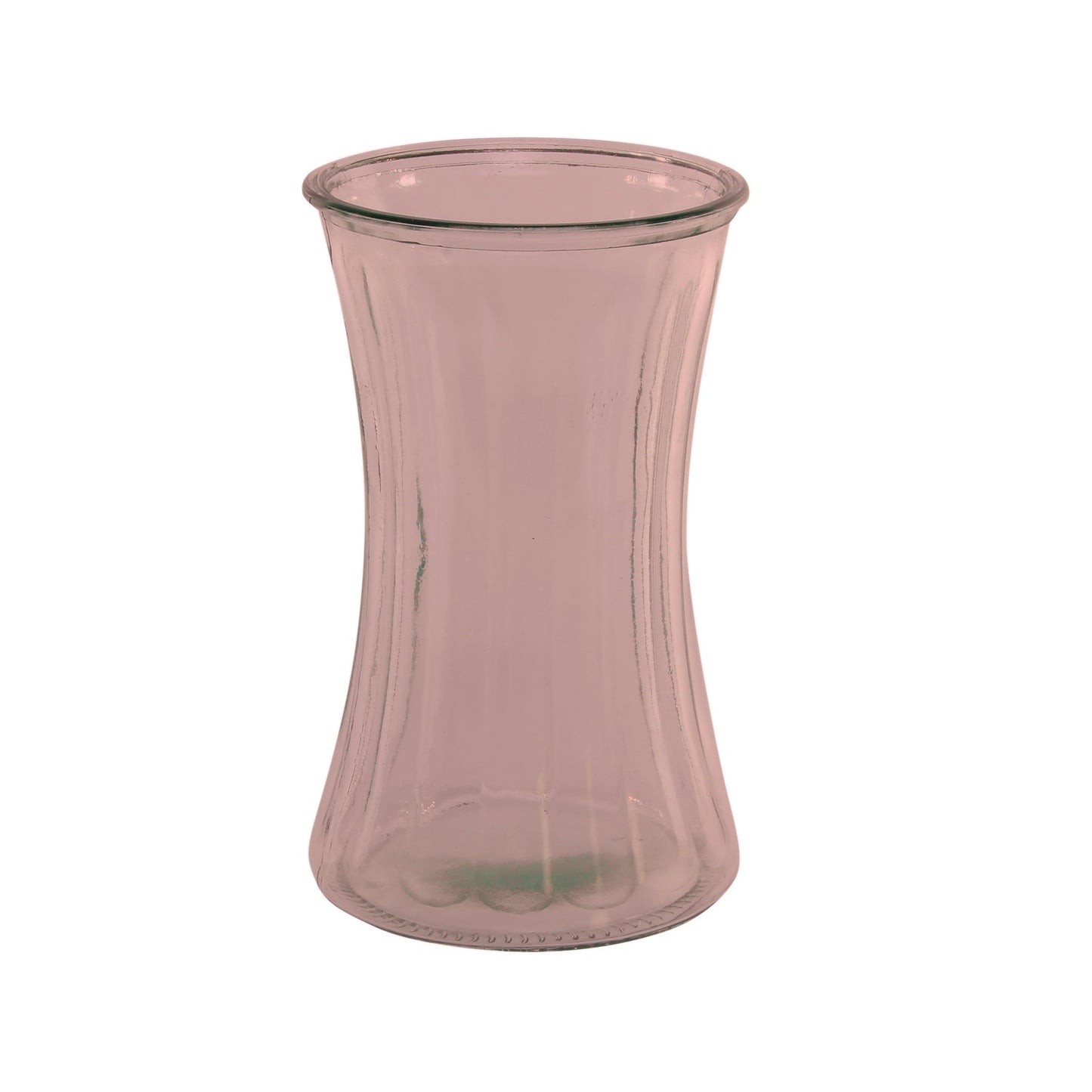 Pink Floraline Hand Tie Glass Vase