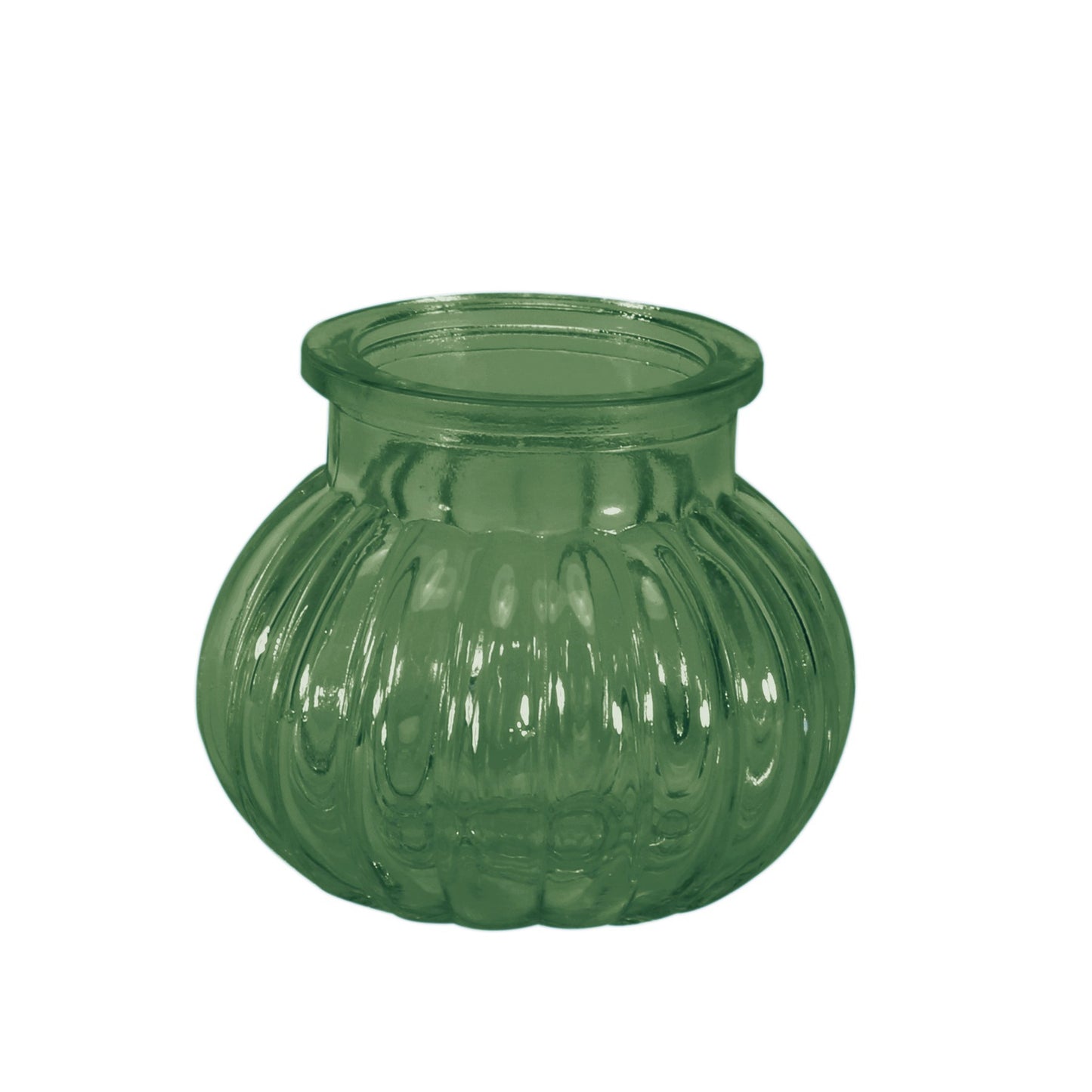 Green Veneto Bubble Glass Jar Vase (7.5cm)