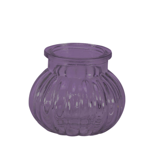 Lilac Veneto Bubble Glass Jar Vase (7.5cm)