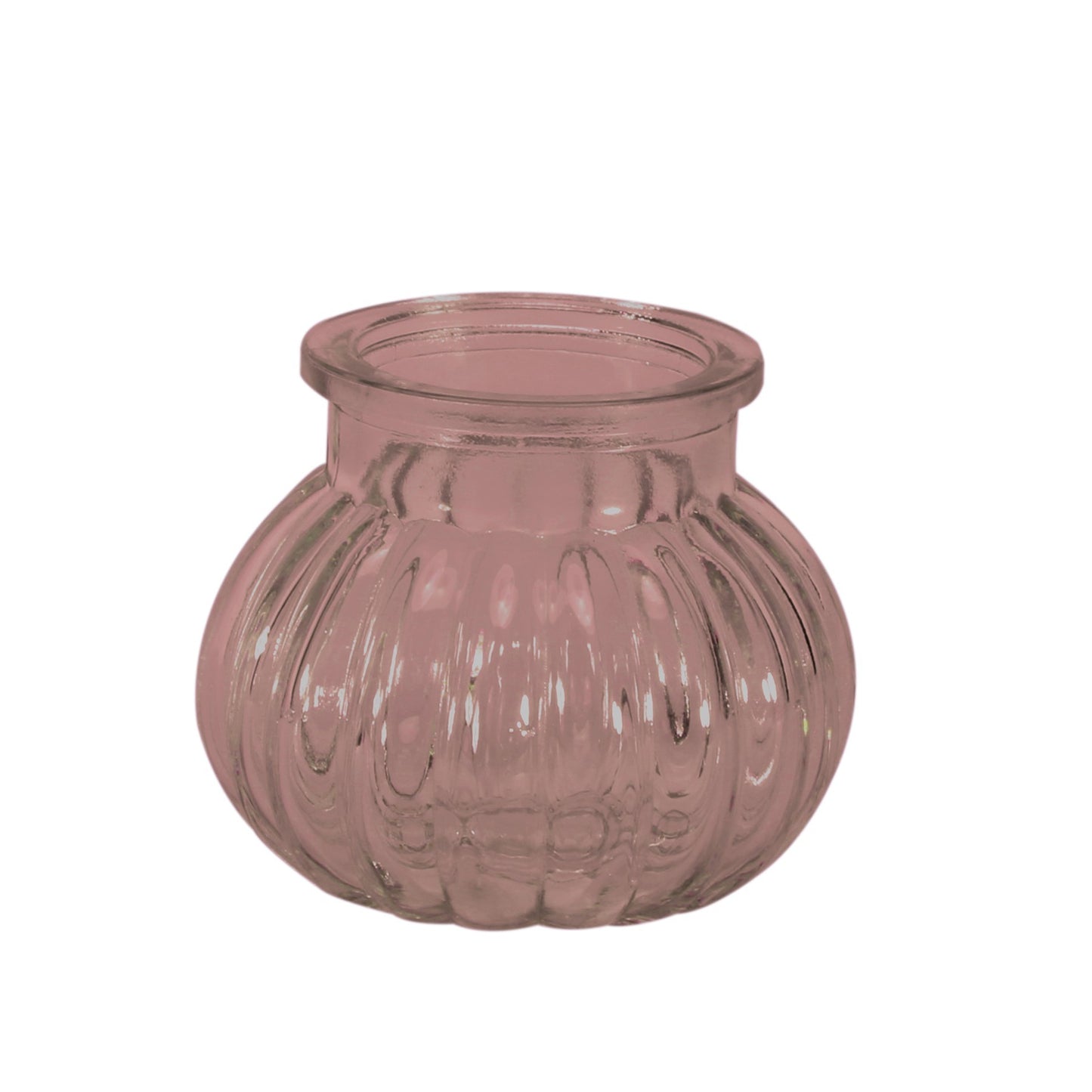 Pink Veneto Bubble Glass Jar Vase (7.5cm)